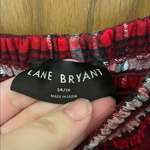 Lane Bryant UGC women’s Size 14/16 Red Plaid Long Sleeve Dress holiday Christmas - Picture 5 of 10